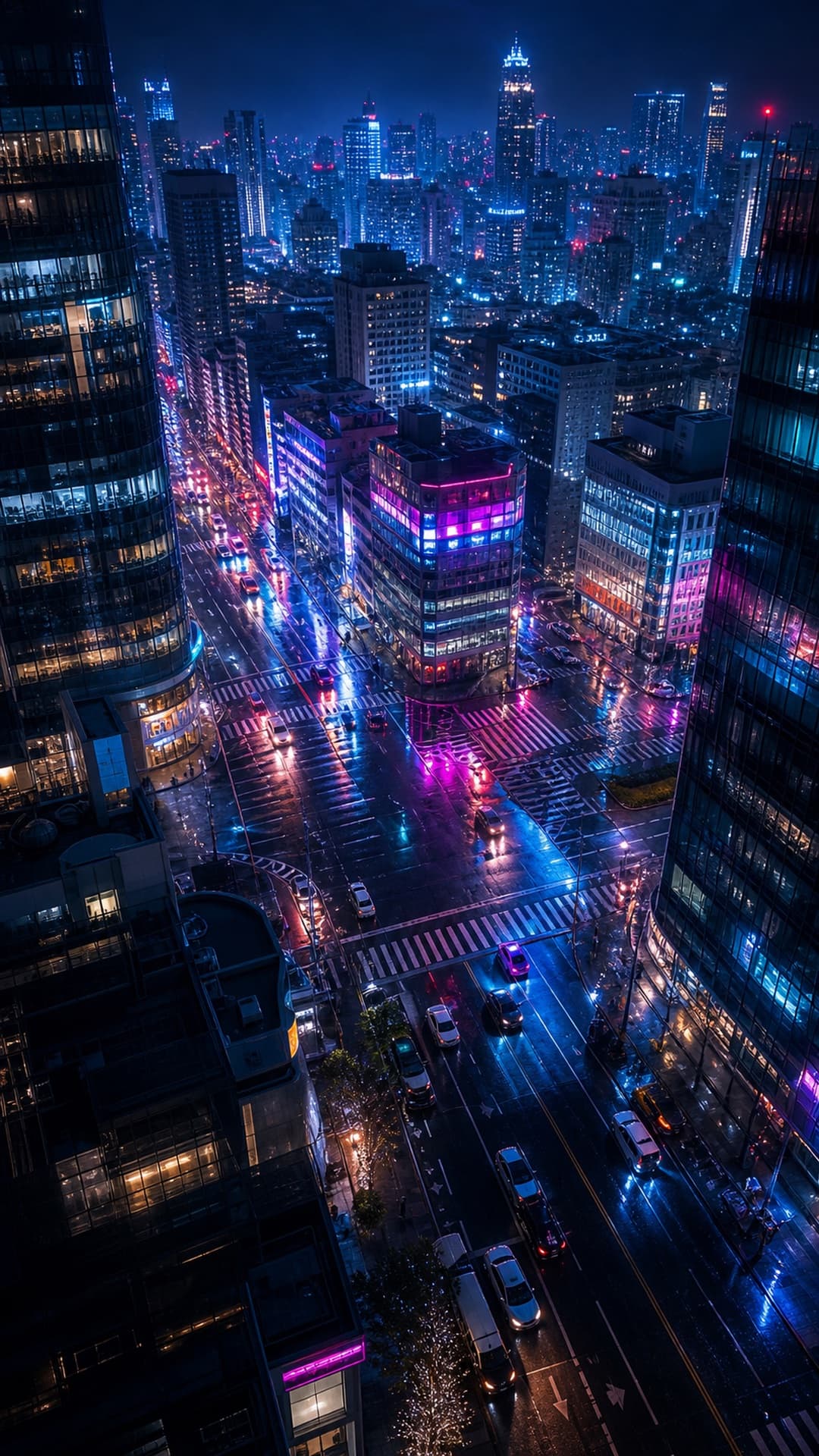 雨夜的老街