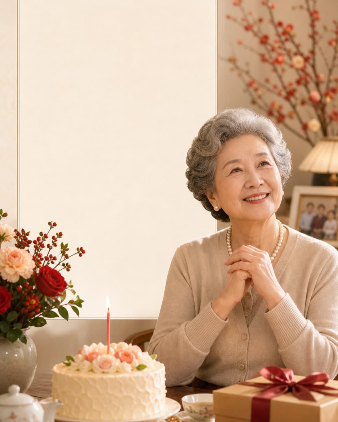 长辈生日祝福图 模板示例图