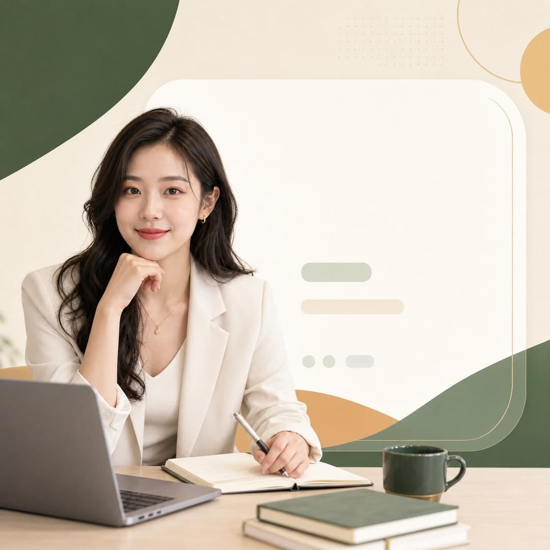 个人 IP 名片图 模板示例图