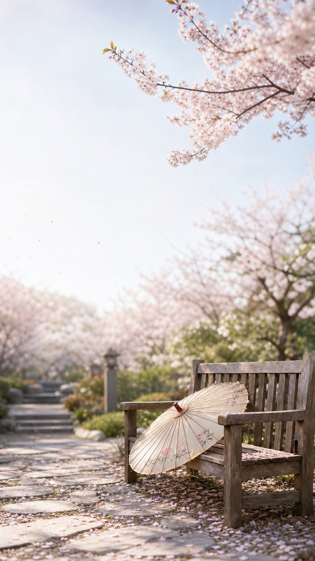 春日樱花林壁纸