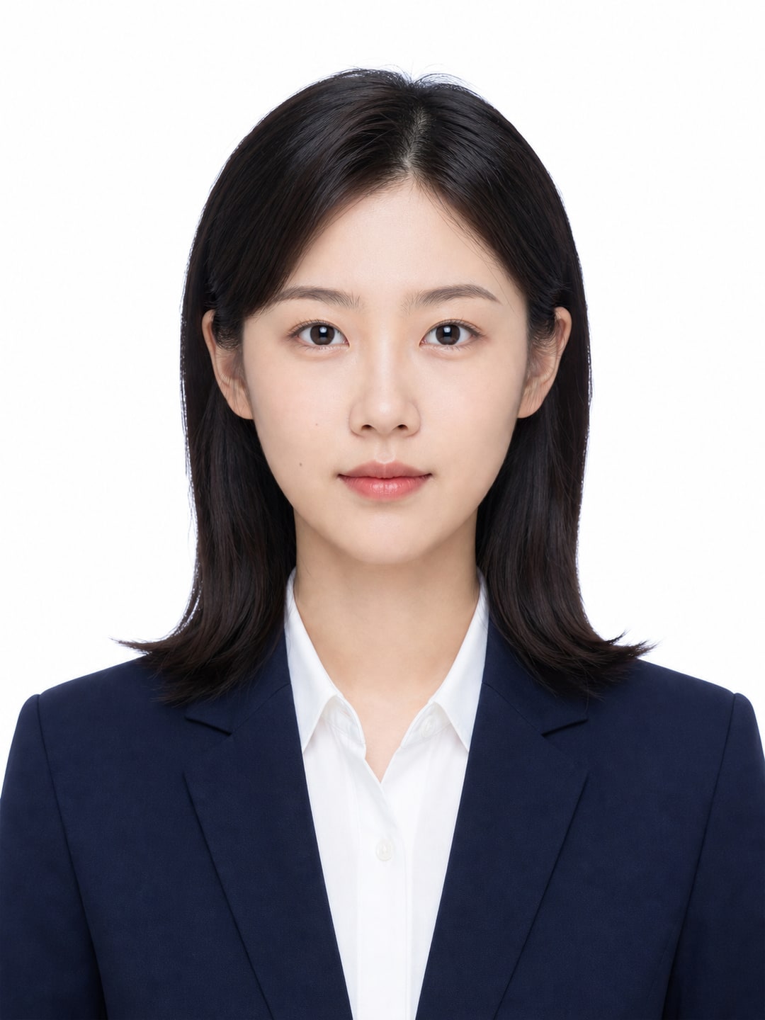 白底标准证件照 模板