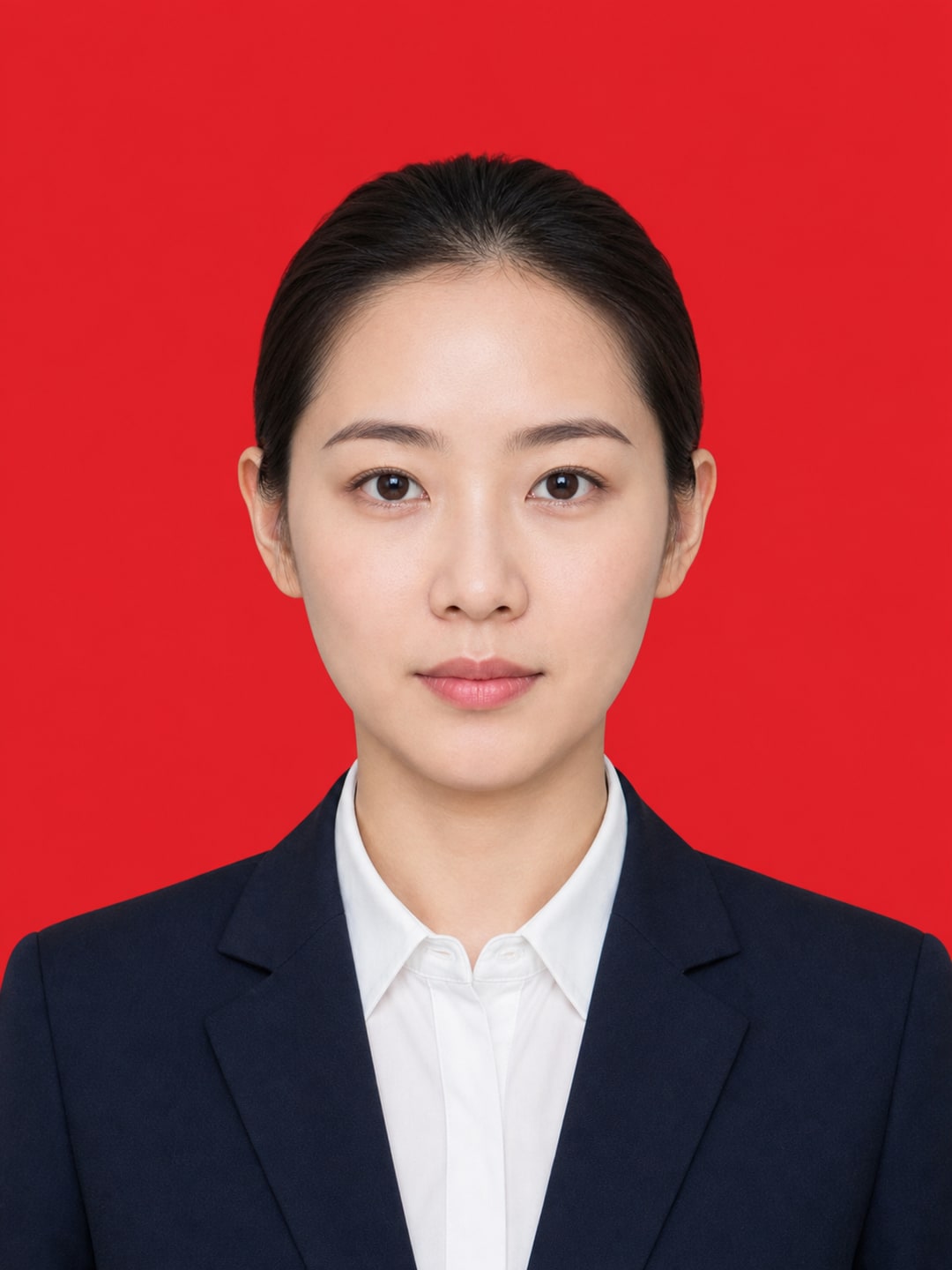 红底标准证件照 模板